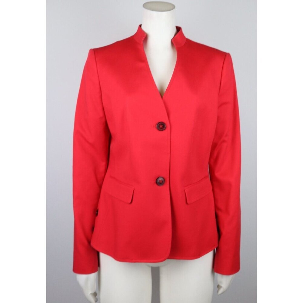 NINE WEST - WOMEN'S RED TWO-BUTTON BLAZER SUIT JACKET - SIZE 6
